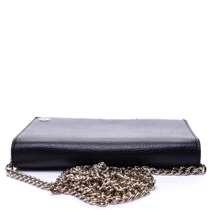 Gucci Dollar Calfskin Medium Betty Chain Wallet Black 10 of 10