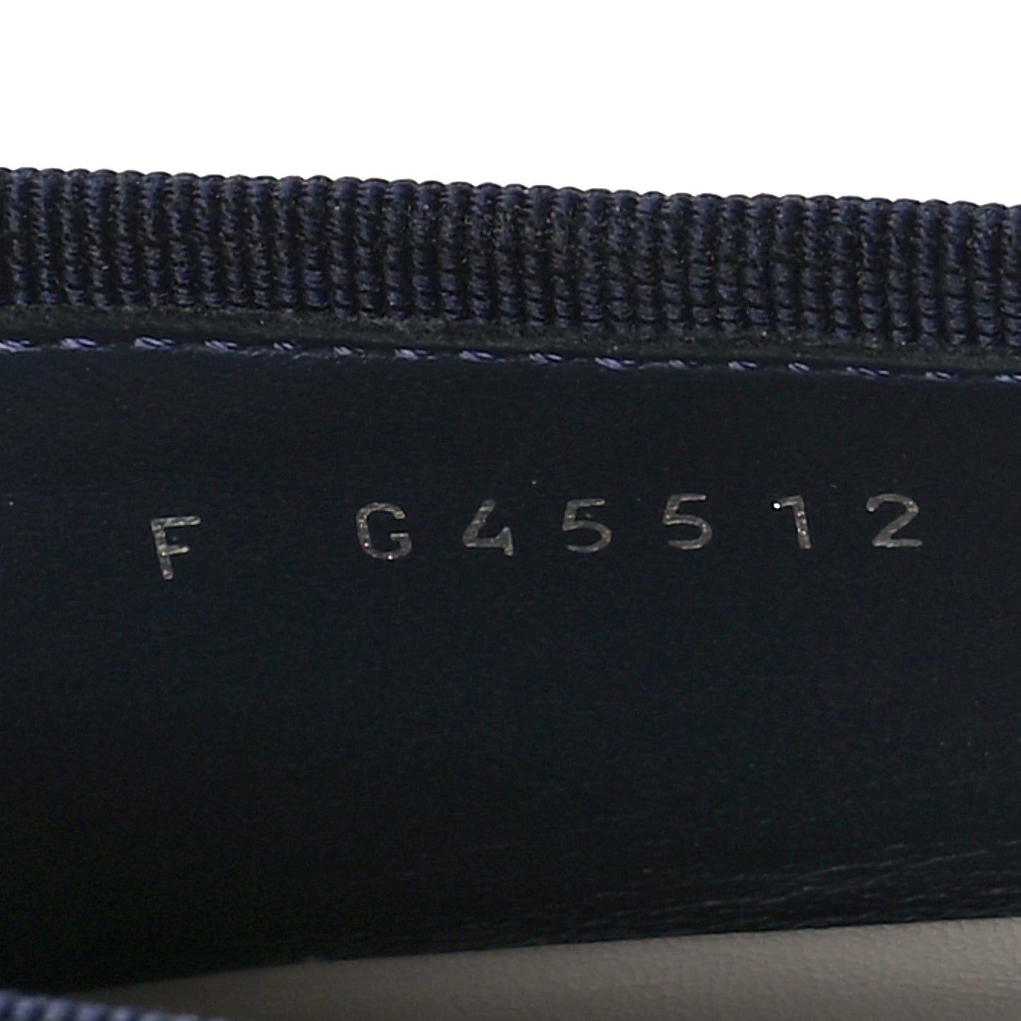 Embroidered Fabric Cap Toe CC Ballerina Flats 40.5 Dark Navy Blue