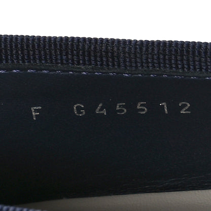 Chanel Embroidered Fabric Cap Toe CC Ballerina Flats 40.5 Dark Navy Blue 8 of 9