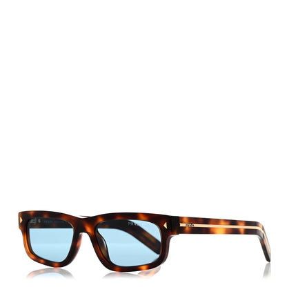 Prada Acetate Rectangular Sunglasses SPR B11 Tortoise Turquoise 1 of 6