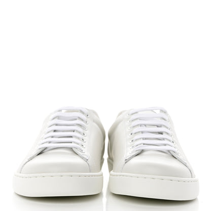 Gucci Calfskin Interlocking G Perforated Mens Ace Sneakers 5.5 White Grey Sky 2 of 11