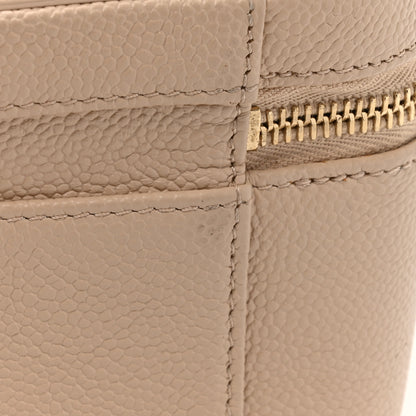 Chanel Caviar Quilted Large CC Filigree Vanity Case Beige 14 of 19