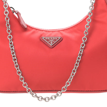 Prada Nylon Re-Edition 2005 Shoulder Bag Rosso 8 of 11