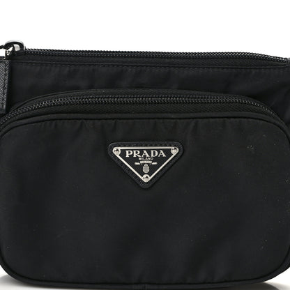 Prada Tessuto Nylon Saffiano Belt Bag Black 7 of 11