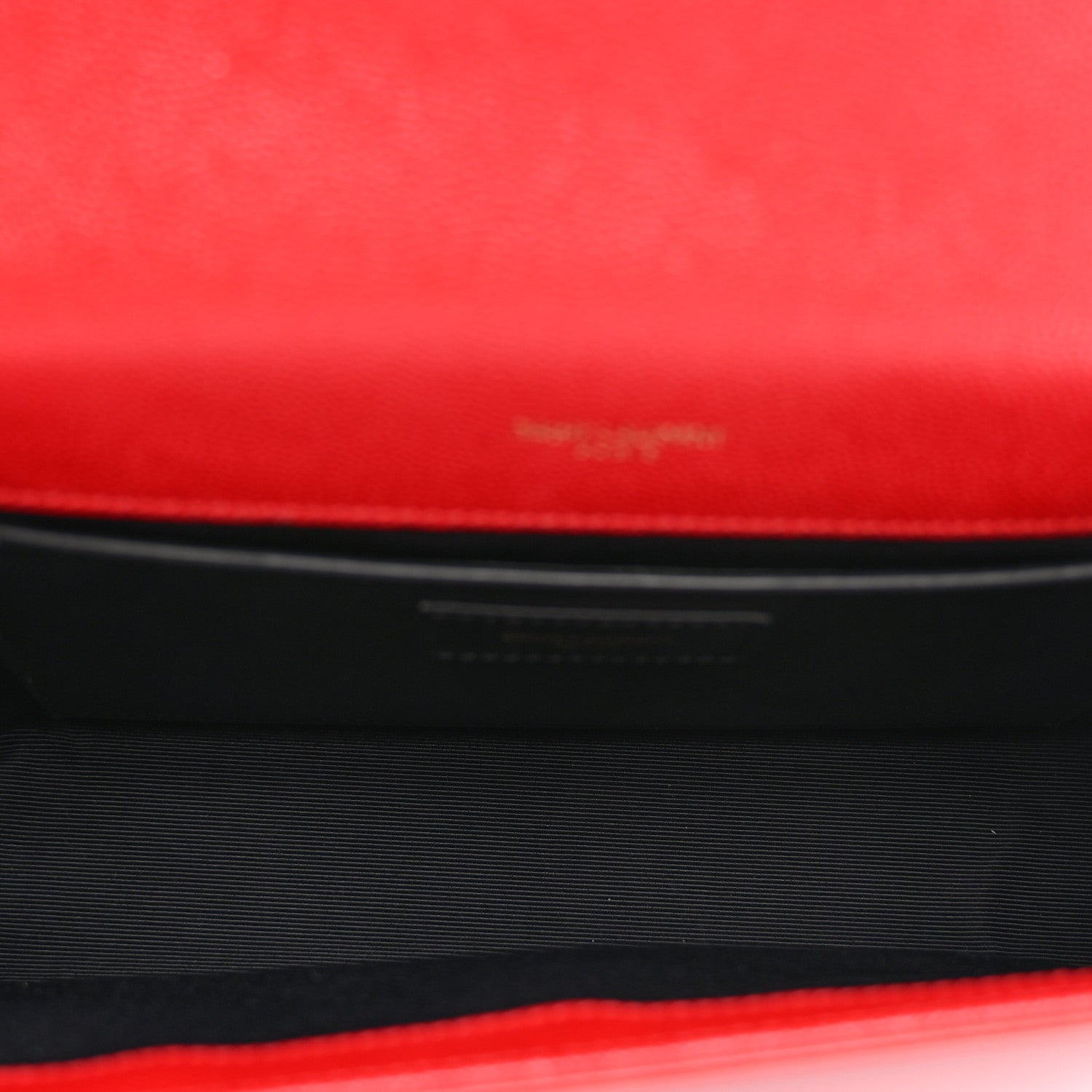 Saint Laurent Grain De Poudre Medium Monogram Kate Satchel Red 5 of 11