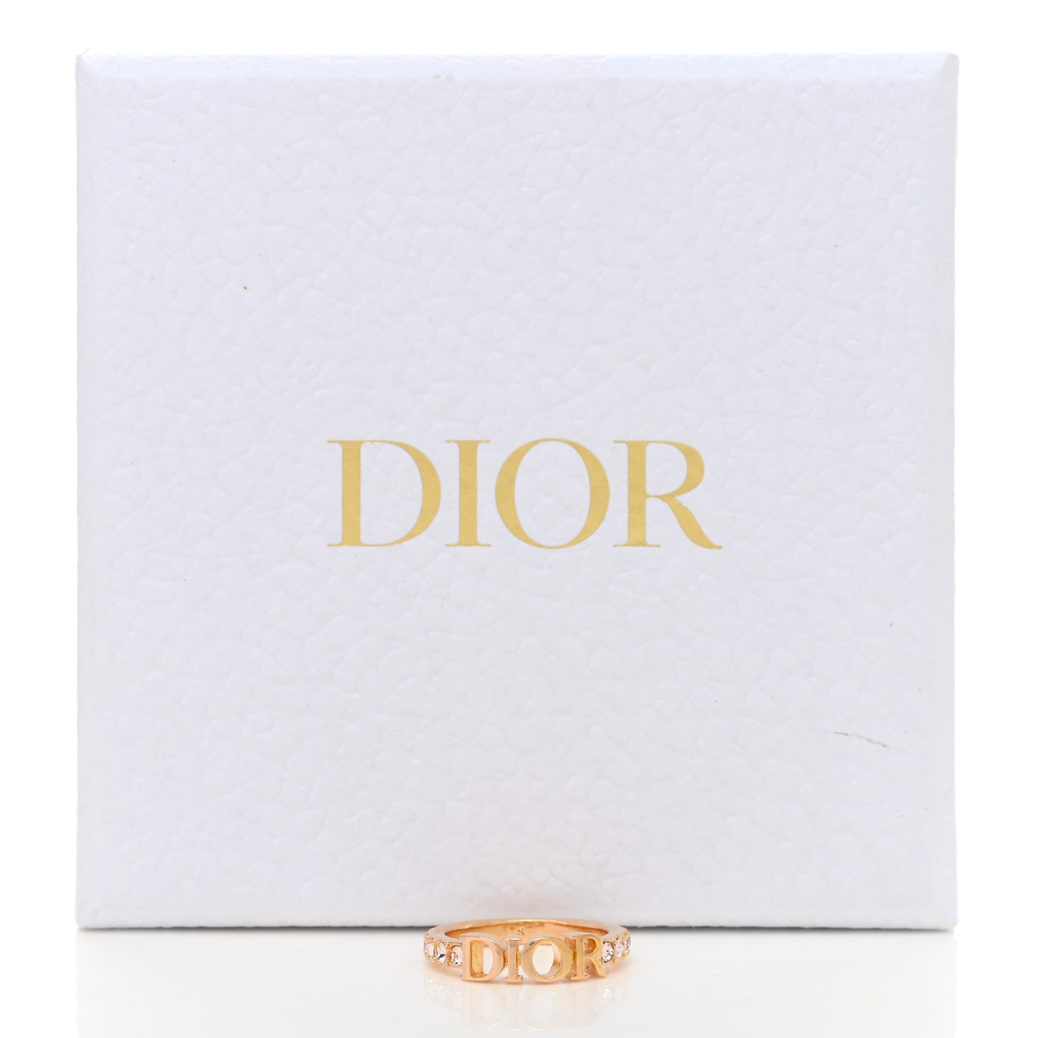 Christian Dior Metal Crystal Dio(R)evolution Ring S Gold 6 of 6