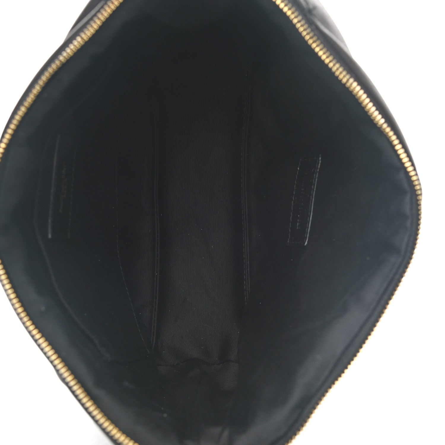 Saint Laurent Lambskin Monogram Medium Sade Puffer Pouch Black 5 of 7