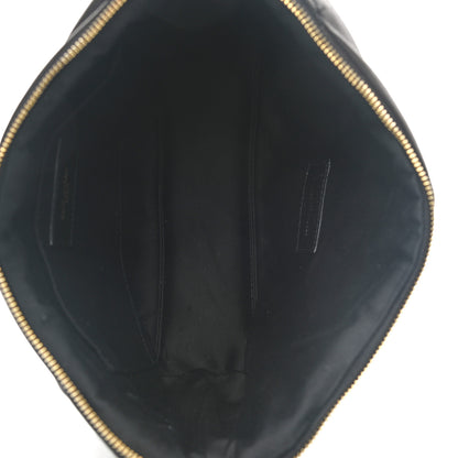Saint Laurent Lambskin Monogram Medium Sade Puffer Pouch Black 5 of 7