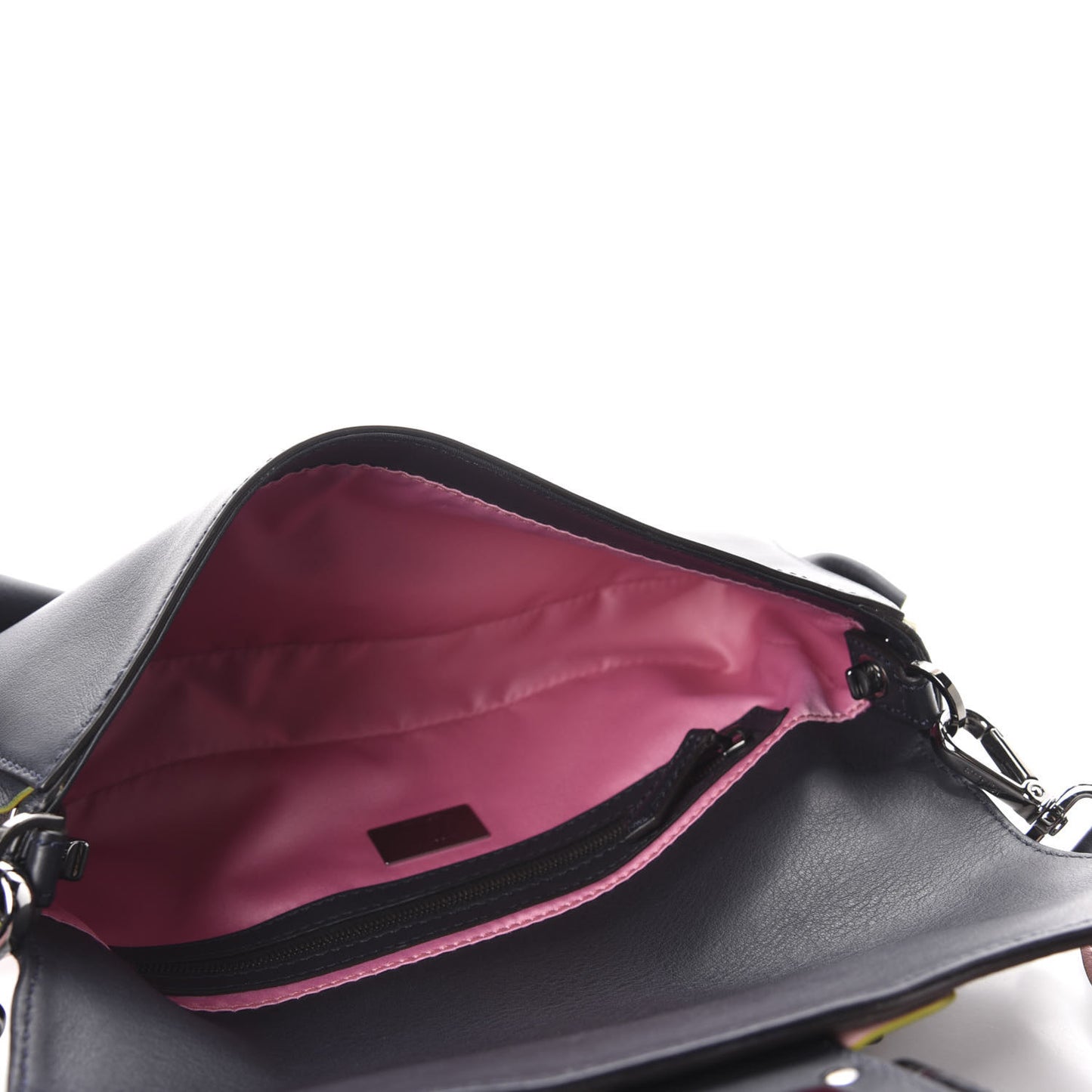 Calfskin Waves Baguette Blue Notte Pink