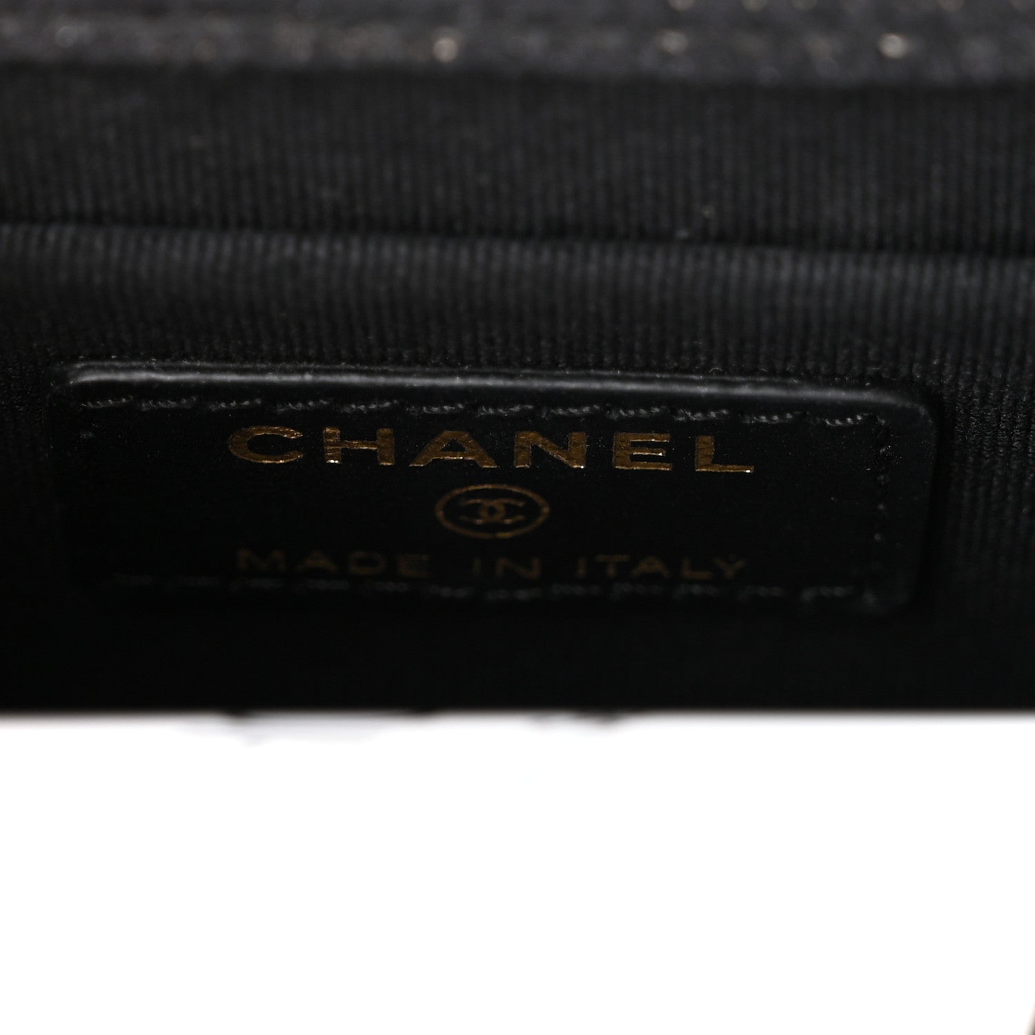 Chanel Denim Quilted Double You Card Holder On Chain Black Golden 6 of 10