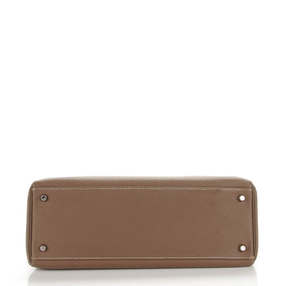 Hermes Taurillon Clemence Kelly Retourne 35 Etoupe 6 of 21