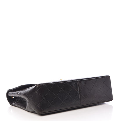 Chanel Lambskin Quilted Jumbo Single Flap Black 4 of 18