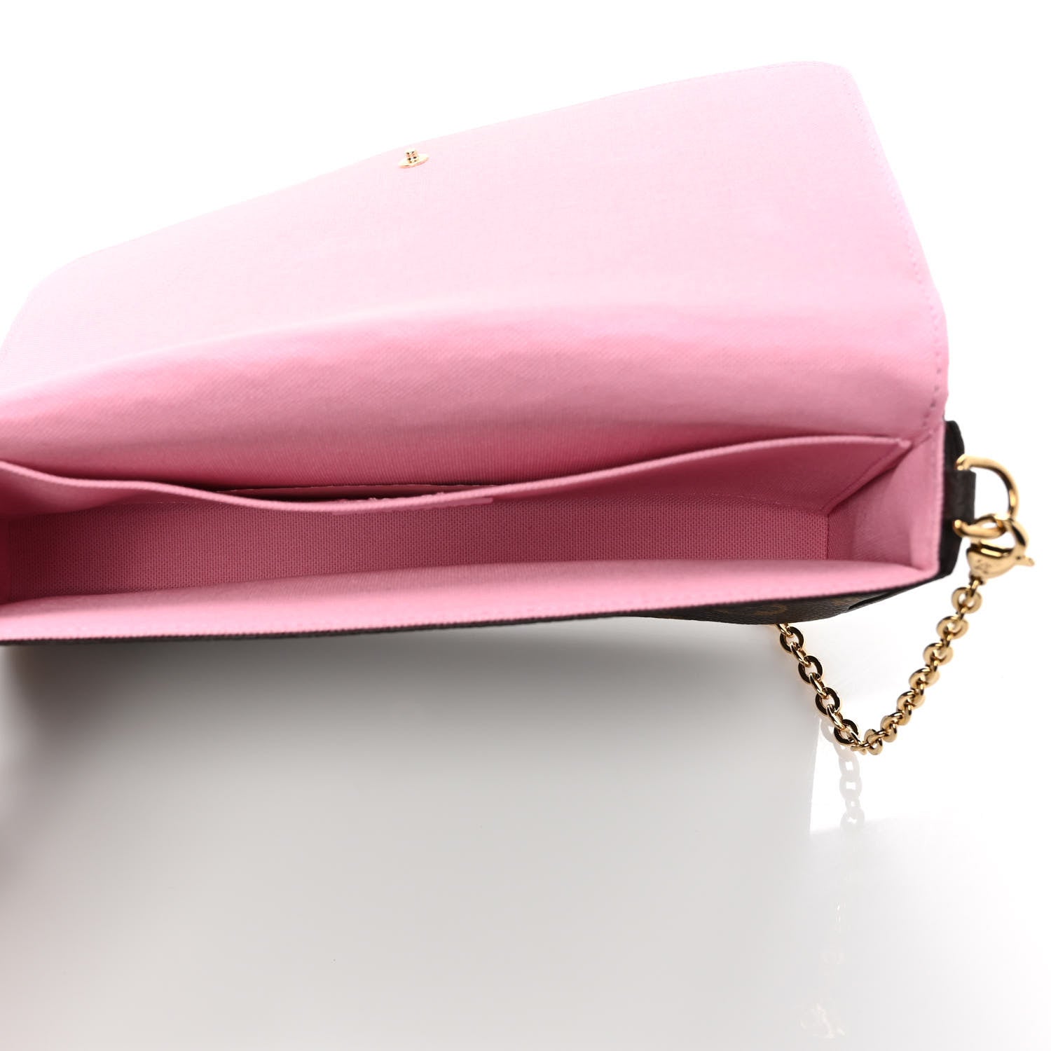 Louis Vuitton Monogram 2022 Christmas Animation Paris Pochette Felicie Chain Wallet Pink 6 of 10