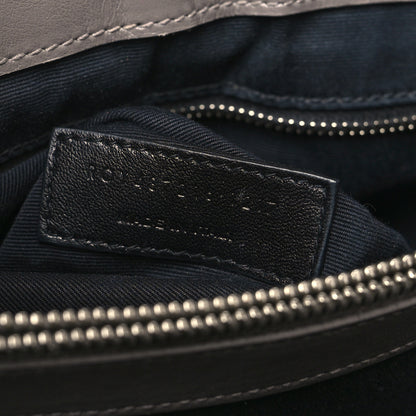 Saint Laurent Calfskin Y Quilted Monogram Medium Loulou Chain Satchel Fog 7 of 11