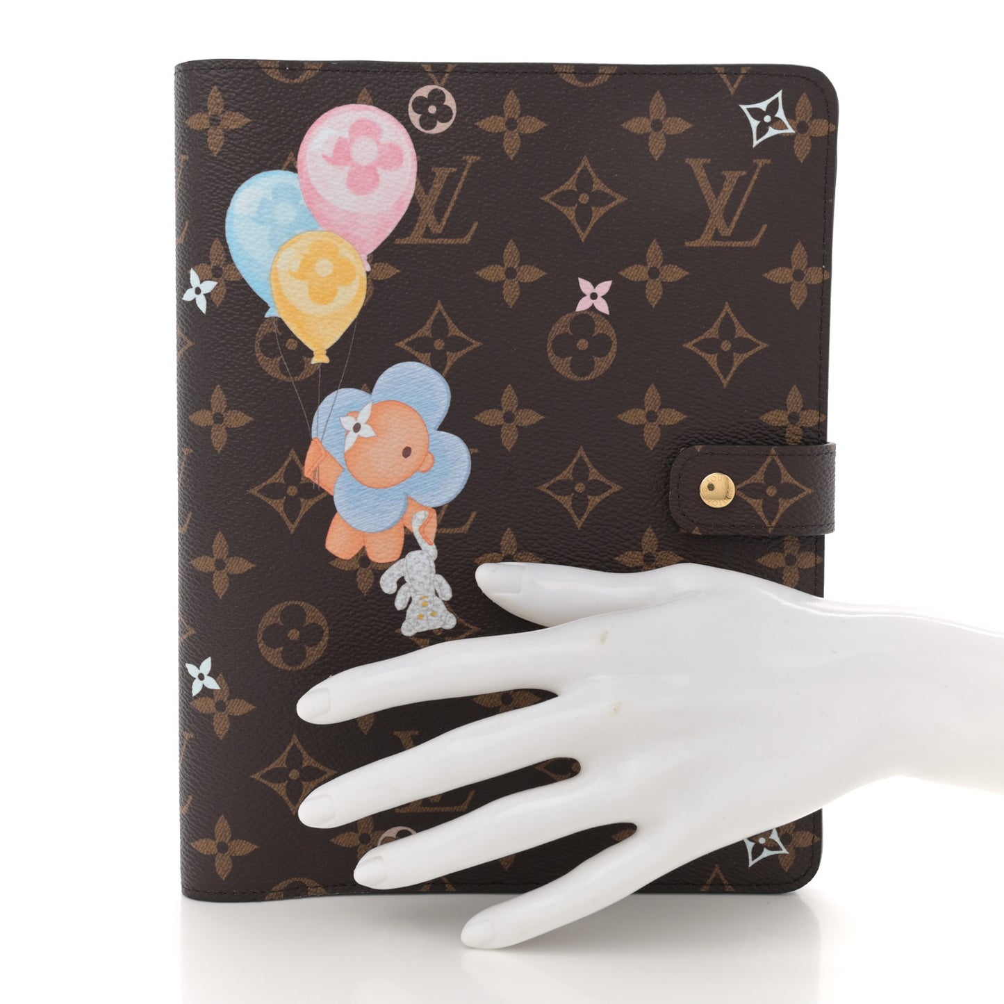 Monogram Triplets Desk Agenda Cover