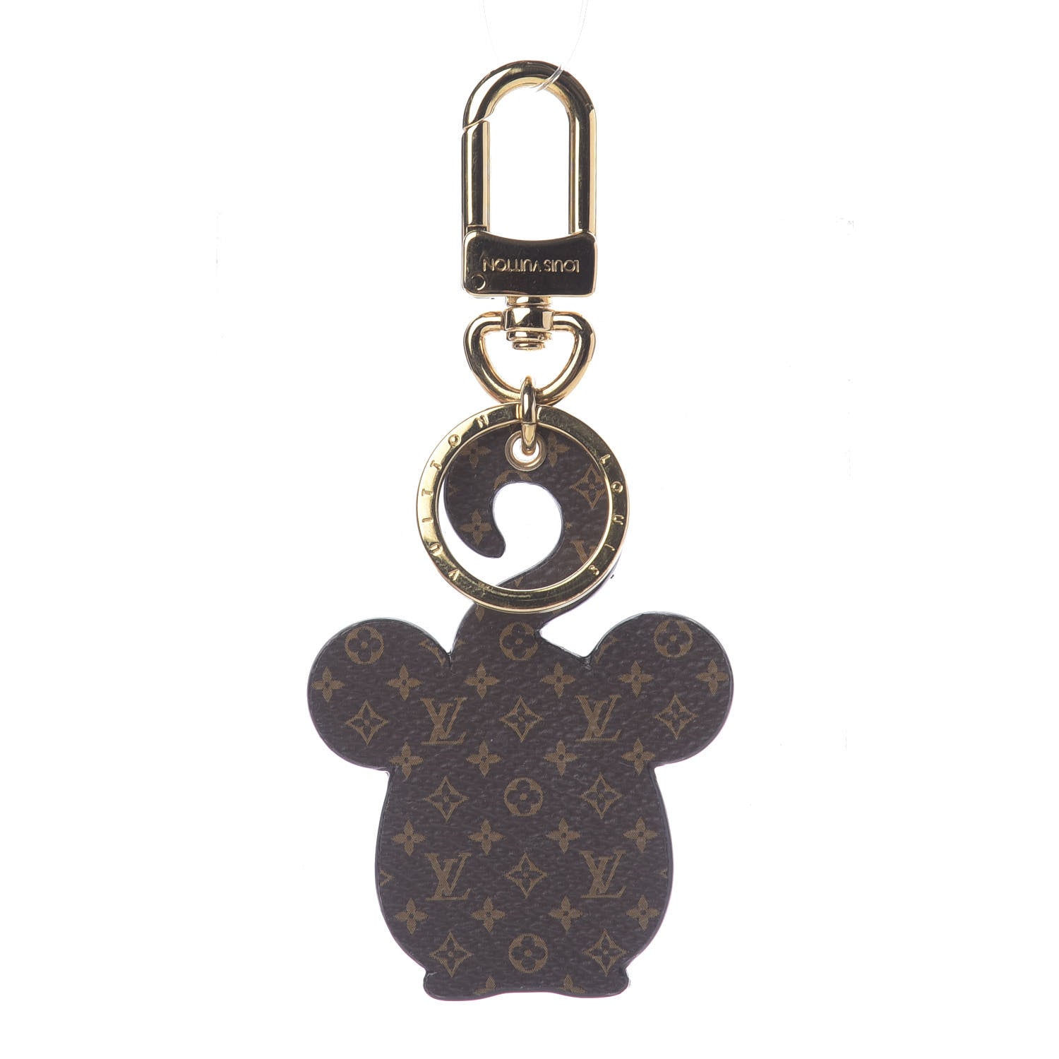 Louis Vuitton Calfskin Monogram Vuittonite Rat Bag Charm Key Holder 3 of 5