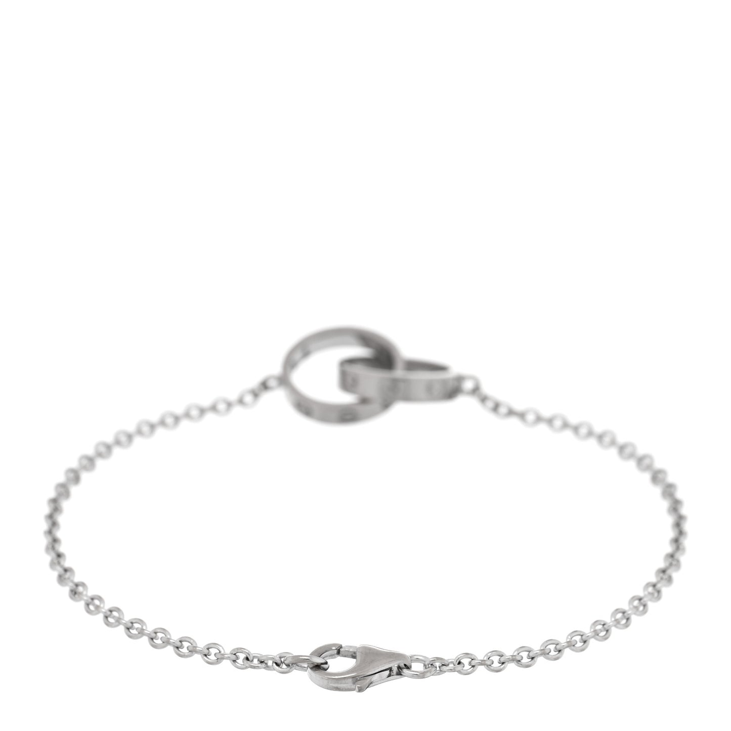 18K White Gold Interlocking LOVE Bracelet