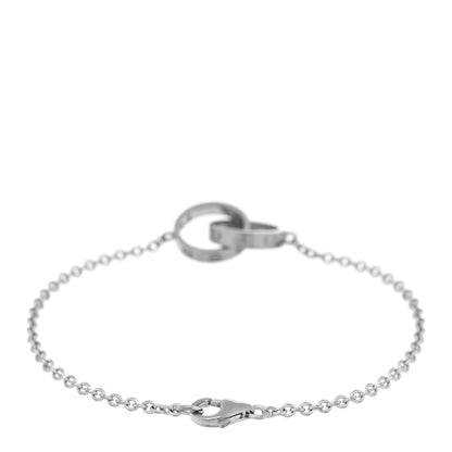 Cartier 18K White Gold Interlocking LOVE Bracelet 2 of 4