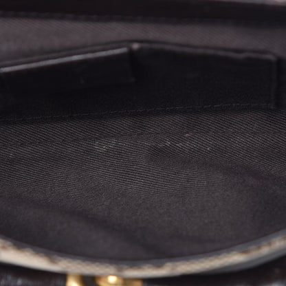 Gucci Monogram Horsebit Clutch Dark Brown 8 of 14