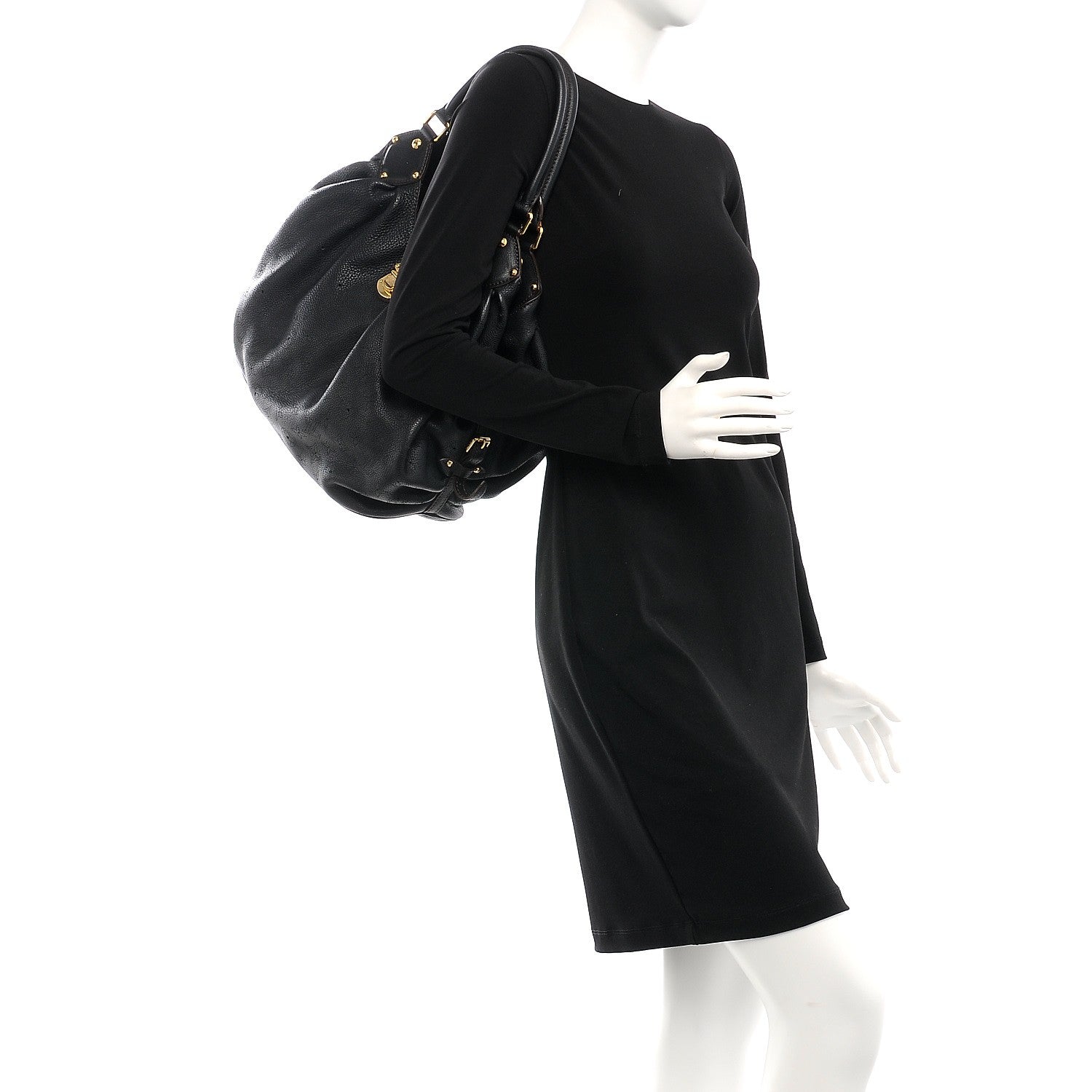 Louis Vuitton Mahina L Black 2 of 7