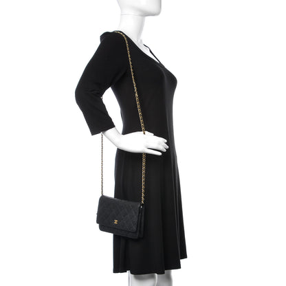 Chanel Caviar Quilted Wallet On Chain WOC Black 2 of 11