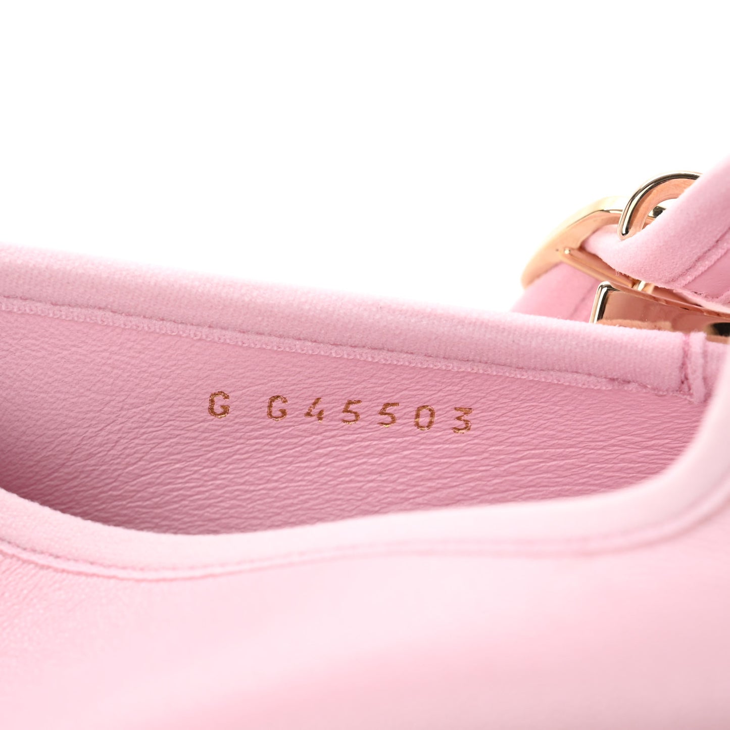 Lambskin Mary Jane Flats 36.5 Light Pink