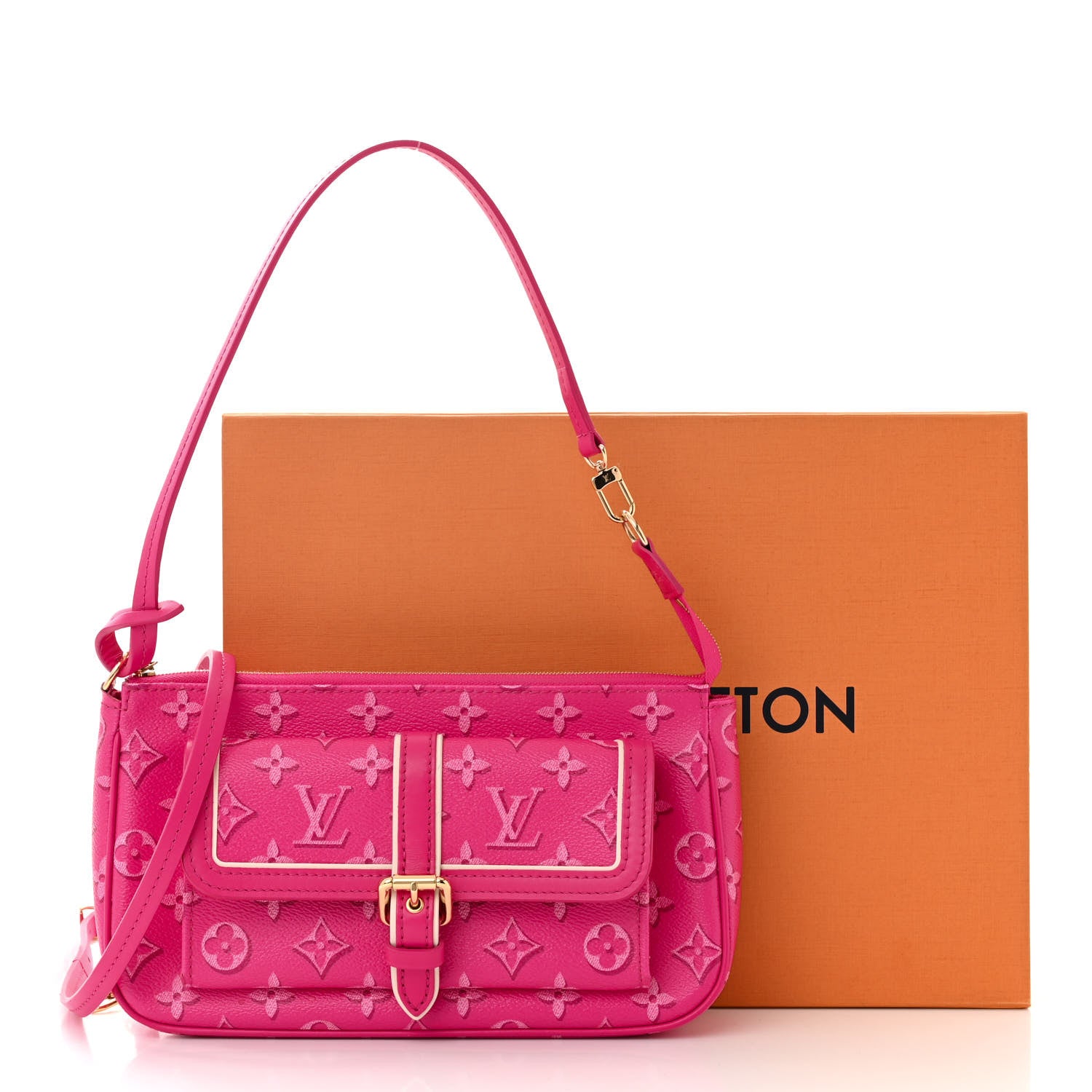 Louis Vuitton Monogram Fall For You Maxi Multi Pochette Accessories Fuchsia 10 of 10