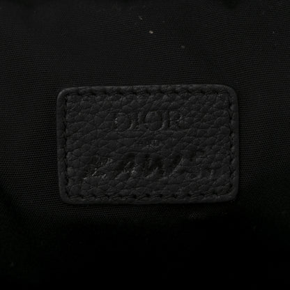 Christian Dior X KAWS Nylon Calfskin Bee Belt Bag Black 6 of 12