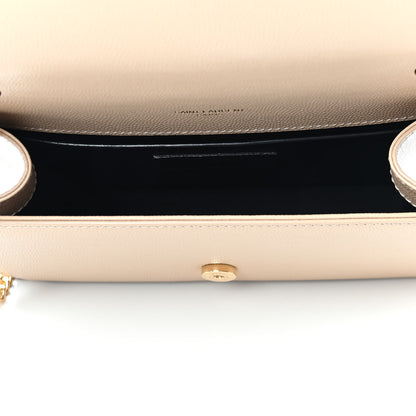Saint Laurent Grain De Poudre Small Monogram Kate Satchel Nude Powder 6 of 7