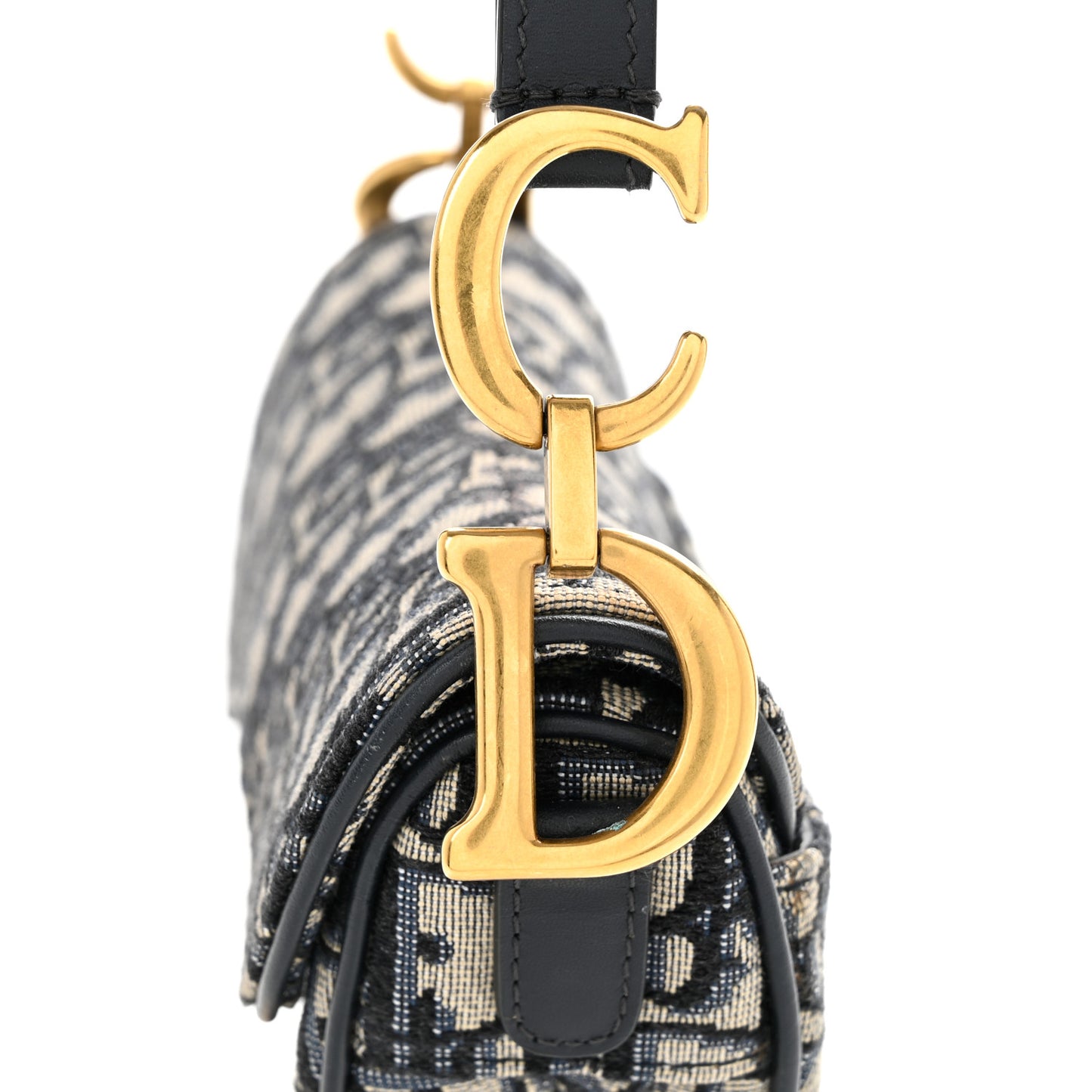 Oblique Mini Saddle Bag Blue