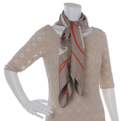 Hermes Silk Carnets de Bal Scarf 90 3 of 8