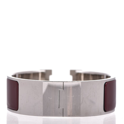 Hermes Enamel Wide Clic Clac H Bracelet PM Moka 4 of 5