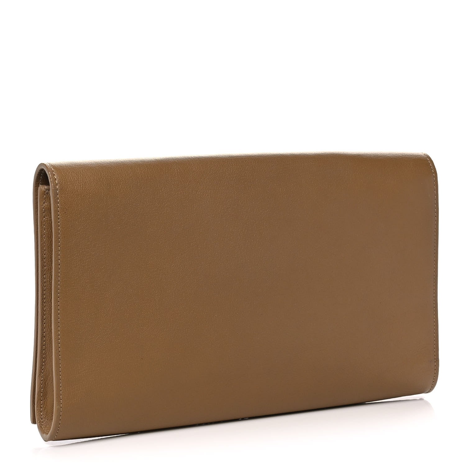 Saint Laurent Goatskin Large Belle De Jour Clutch Beige 3 of 15