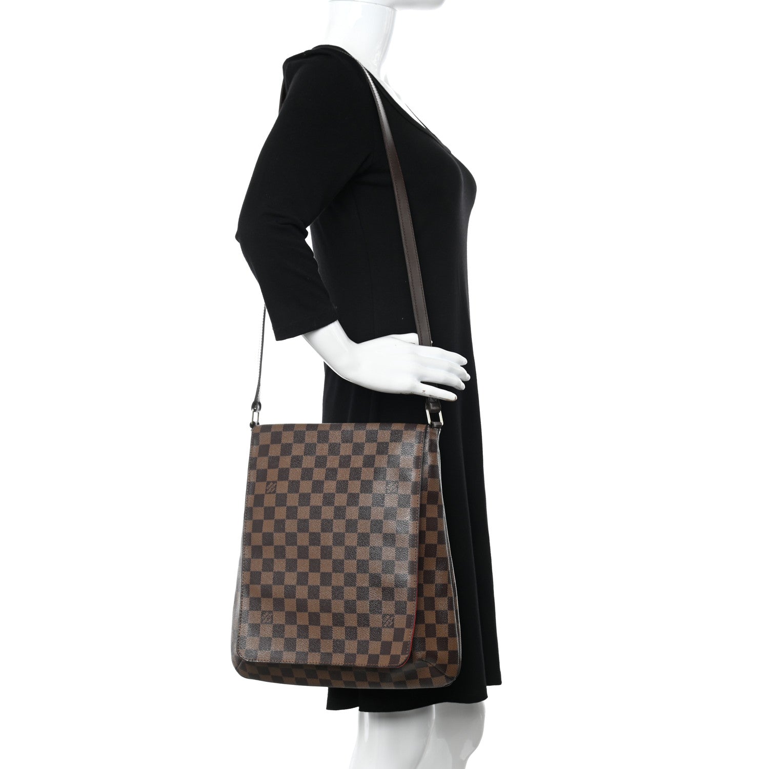 Louis Vuitton Damier Ebene Musette GM 2 of 12