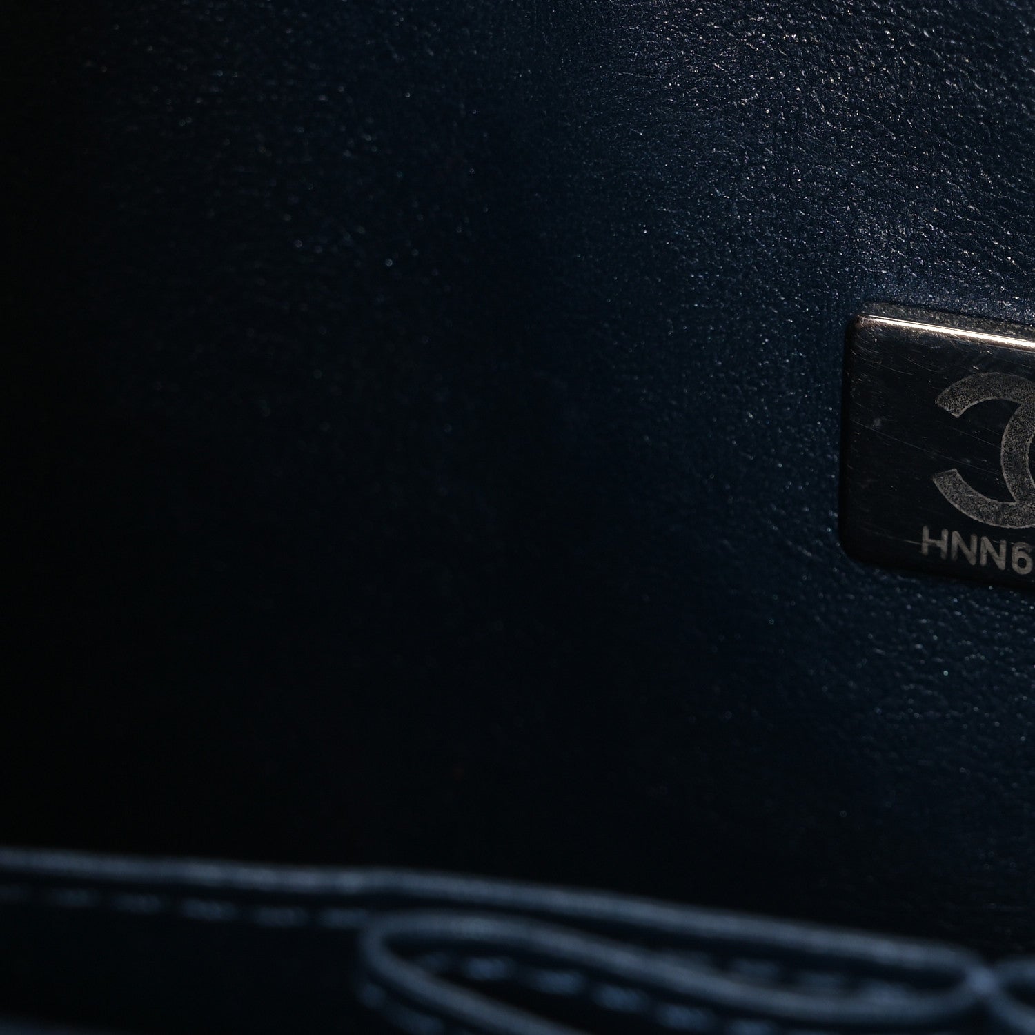 Chanel Iridescent Lambskin Quilted Small Double Flap Dark Blue 7 of 11