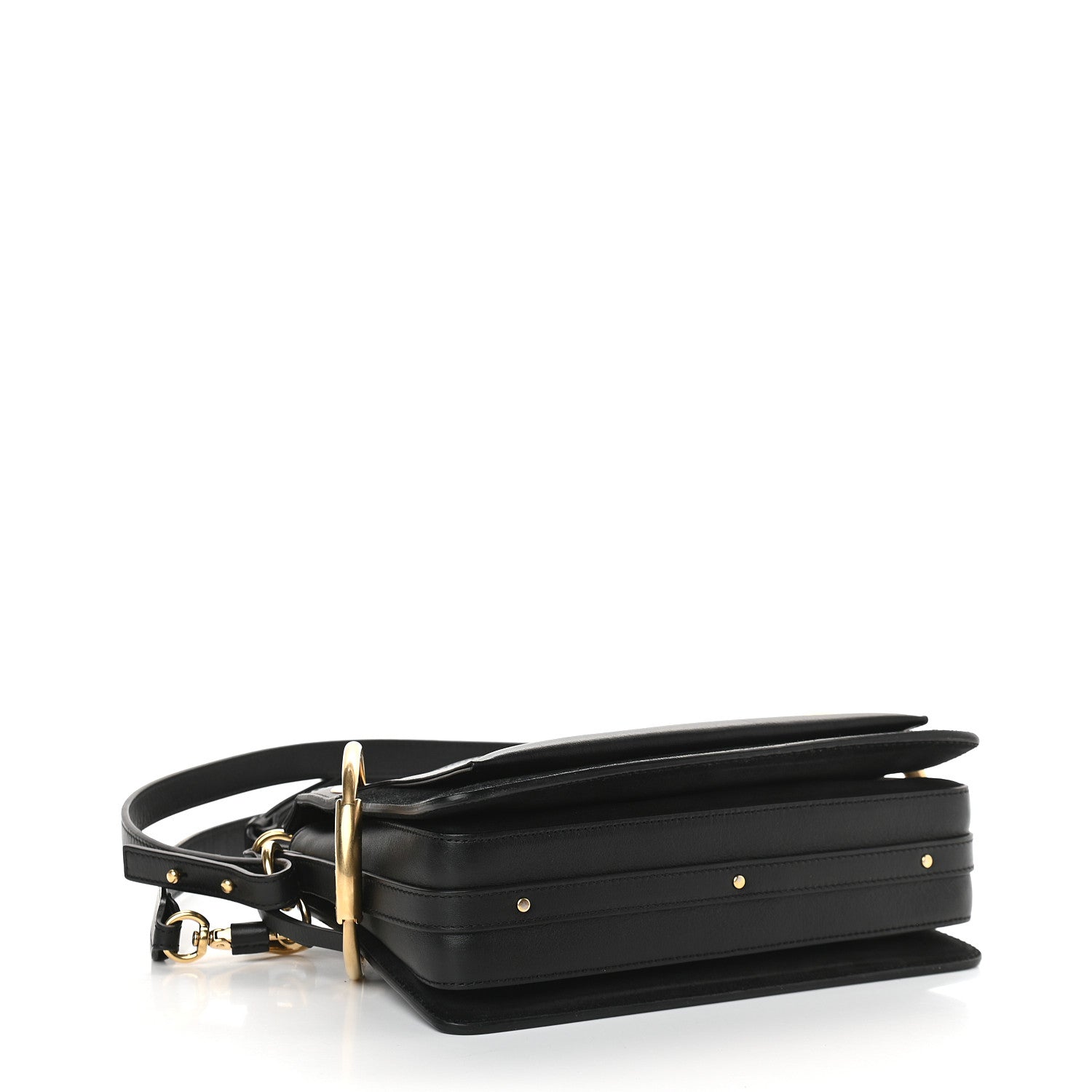 Chloe Calfskin Suede Small Roy Bag Black 3 of 9
