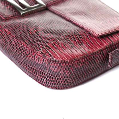 Fendi Lizard Baguette Red 13 of 14