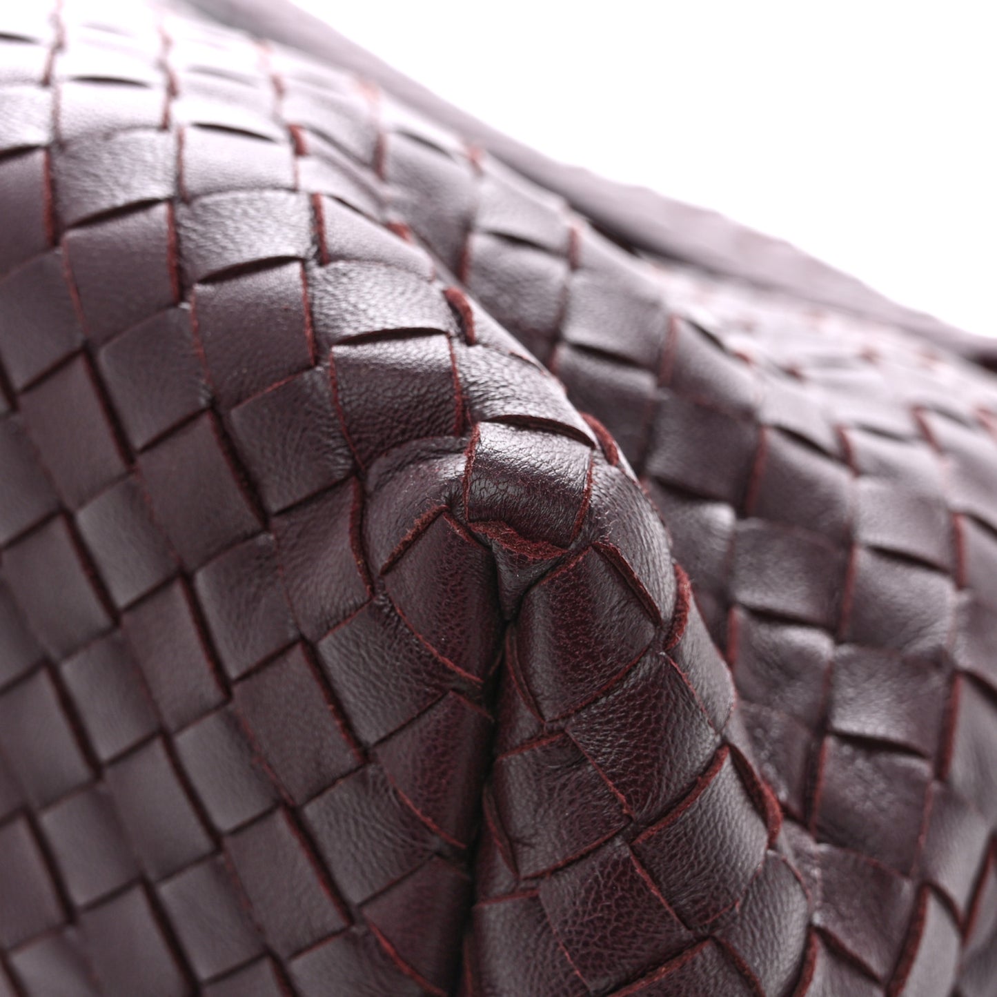 Nappa Intrecciato Bella Tote Aubergine