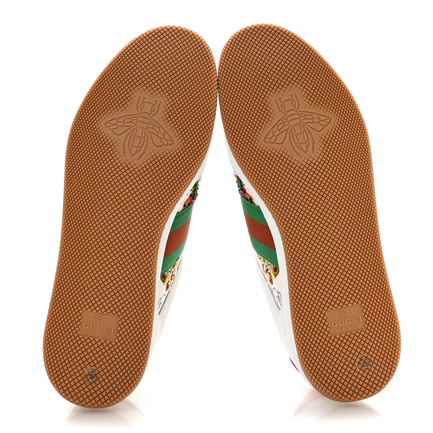 Gucci Sepang Flora Faded Canvas Web Womens Screener Sneakers 38