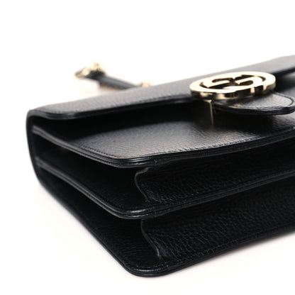 Gucci Dollar Calfskin Small Interlocking G Shoulder Bag Black 8 of 9