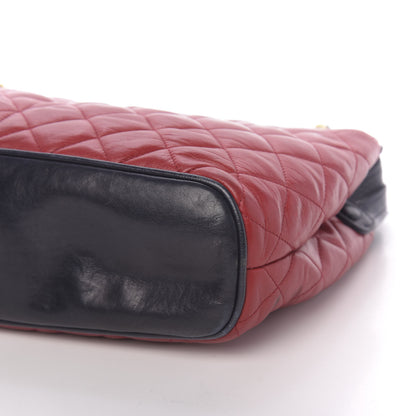 Chanel Lambskin Quilted Shoulder Bag Red Navy 12 of 12