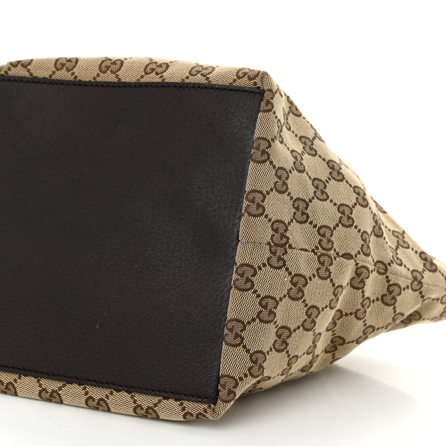 Gucci GG Monogram Small Web Handle Bucket Tote Dark Brown 10 of 10