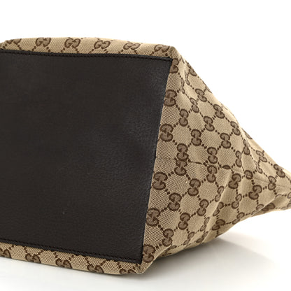 Gucci GG Monogram Small Web Handle Bucket Tote Dark Brown 10 of 10