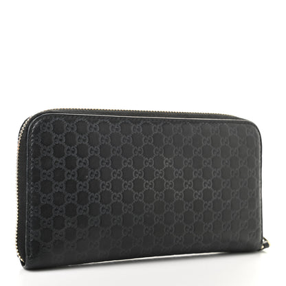 Gucci Microguccissima Zip Around Wallet Black 3 of 14