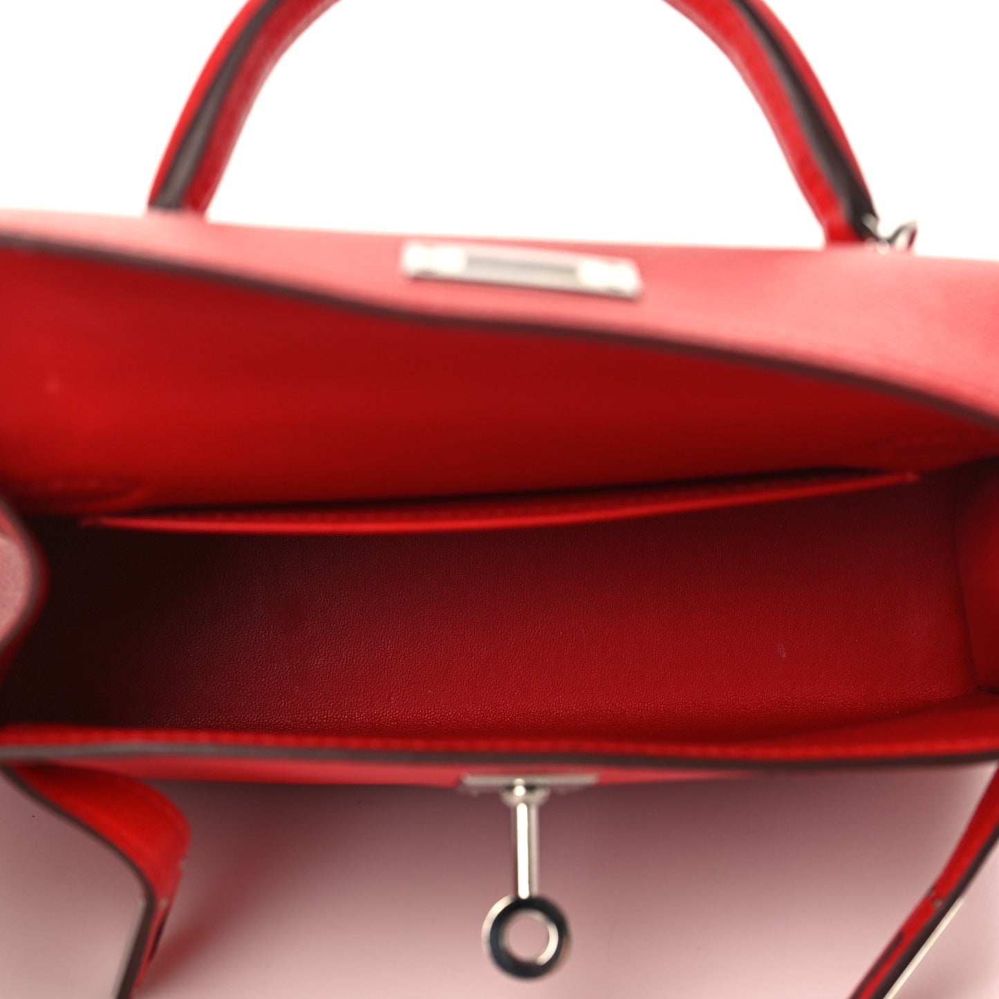 Epsom Mini Kelly Sellier 20 Rouge de Coeur