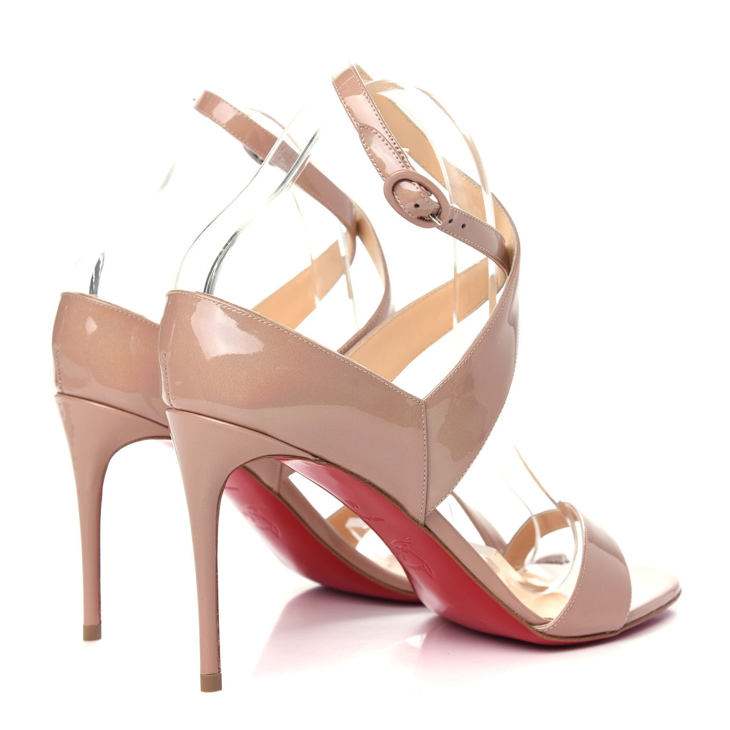 Christian Louboutin Patent Liloo 85 Sandals 40 Nude 4 of 10