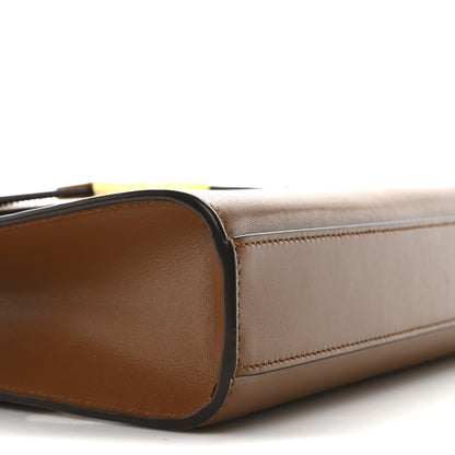 Saint Laurent Smooth Calfskin Small Manhattan Shoulder Bag Cognac 9 of 11
