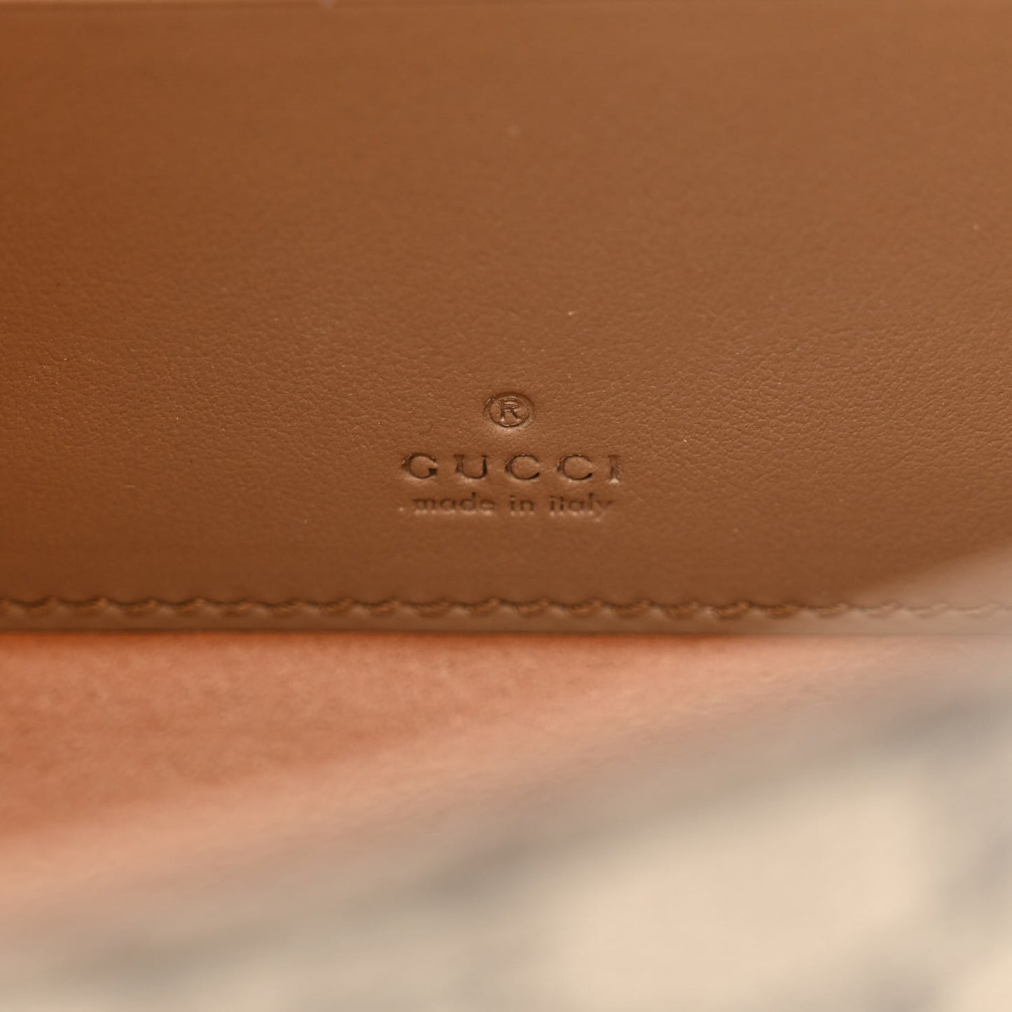 GG Supreme Monogram Dionysus Clutch Taupe