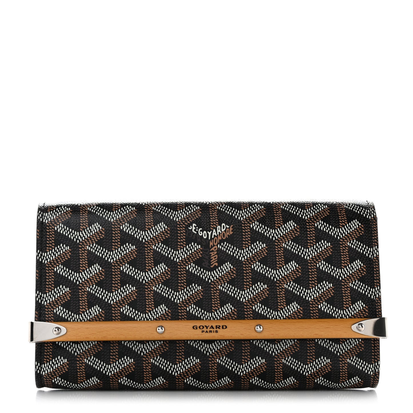 Goyardine Monte Carlo Mini Case Black Gold