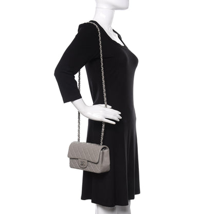 Chanel Lambskin Quilted Mini Rectangular Flap Grey 2 of 11